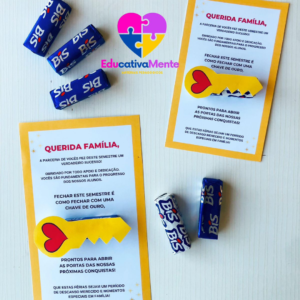 CARTÃO REUNIÃO FAMÍLIA - CHAVE DE OURO ð