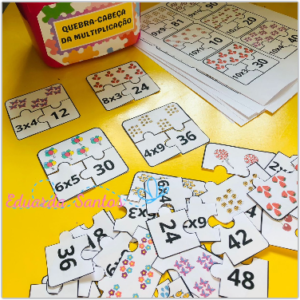 QUEBRA-CABEÇA DA MULTIPLICAÇÃO COM DESENHOS