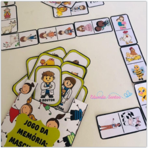 JOGO DA MEMÓRIA - MASCULINO E FEMININO