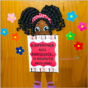 DECORAÇÃO DE PORTA - CONSCIÊNCIA NEGRA