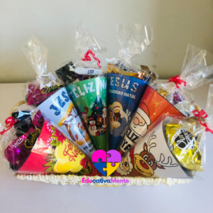 Lembrancinha - Cones Natalinos: 6 Modelos Exclusivos