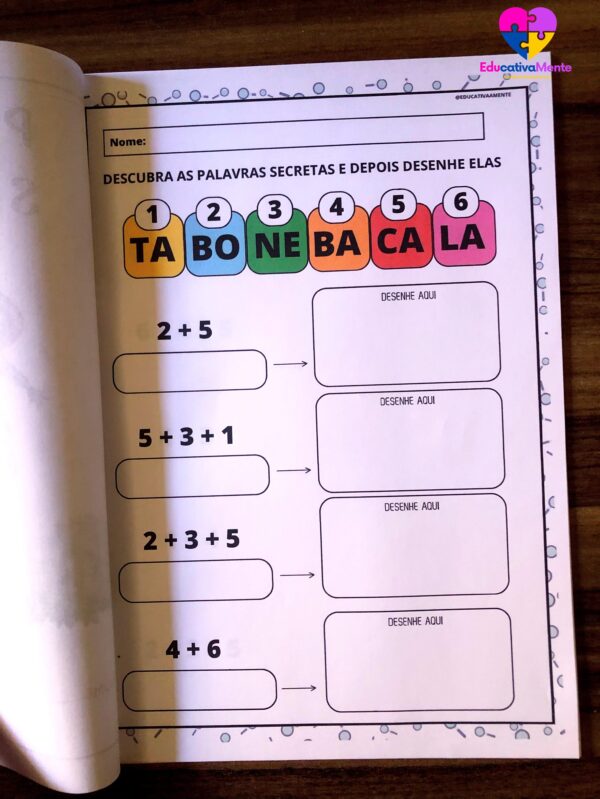 Caderno de Atividades Palavras Secretas - Image 3