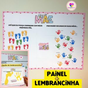 Kit Painel + Lembrancinha para o Dia das Mães
