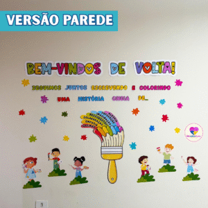 Painel de Parede — Bem-vindos de Volta – Pintura
