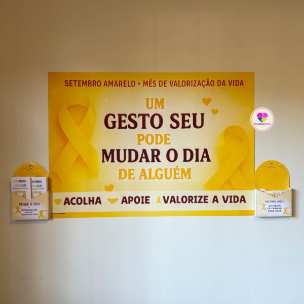 Kit Setembro Amarelo  - Um gesto seu pode mudar o dia de alguém ð