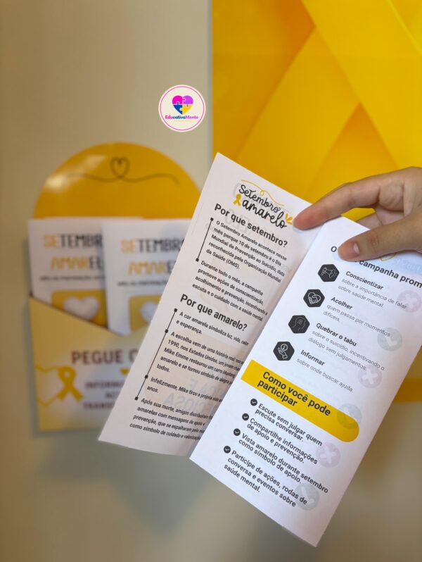 Kit Setembro Amarelo  - Um gesto seu pode mudar o dia de alguém ð - Imagem 4