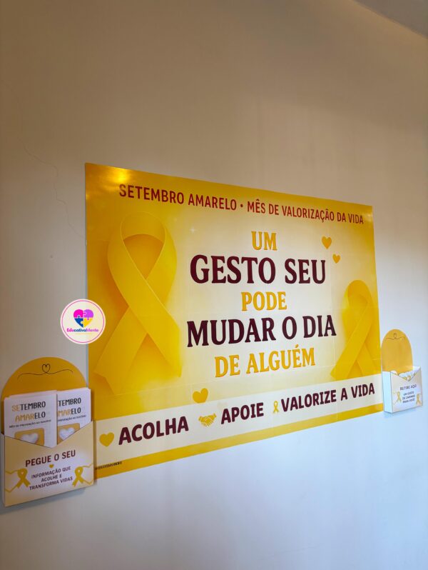 Kit Setembro Amarelo  - Um gesto seu pode mudar o dia de alguém ð - Imagem 3