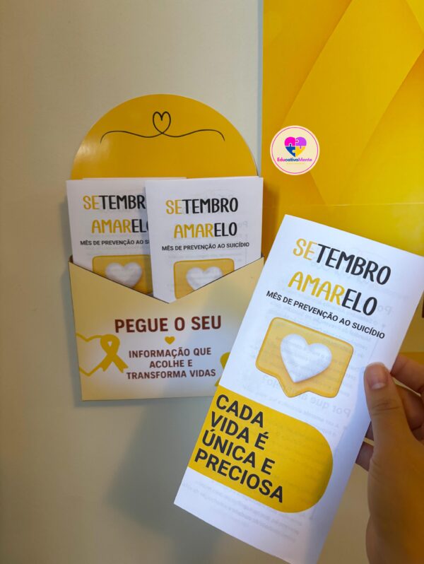 Kit Setembro Amarelo  - Um gesto seu pode mudar o dia de alguém ð - Imagem 7