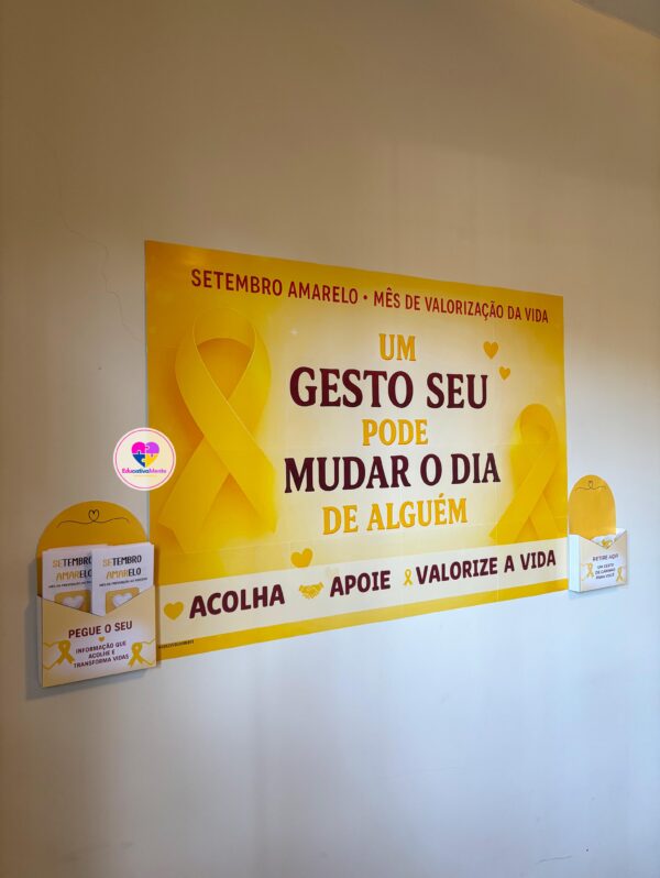 Kit Setembro Amarelo  - Um gesto seu pode mudar o dia de alguém ð - Imagem 8